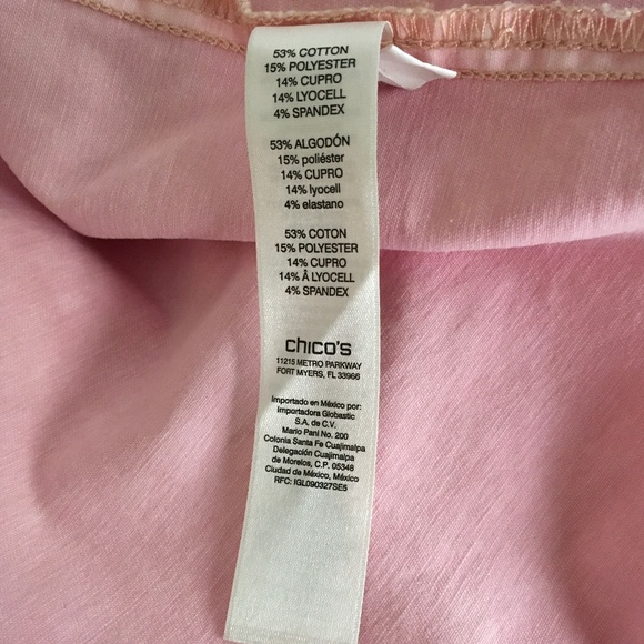 Chico’s Light Pink Utility Jacket. NWOT Size 3 (XL) - Picture 5 of 9